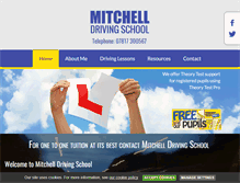 Tablet Screenshot of mitchelldrivingschool.com